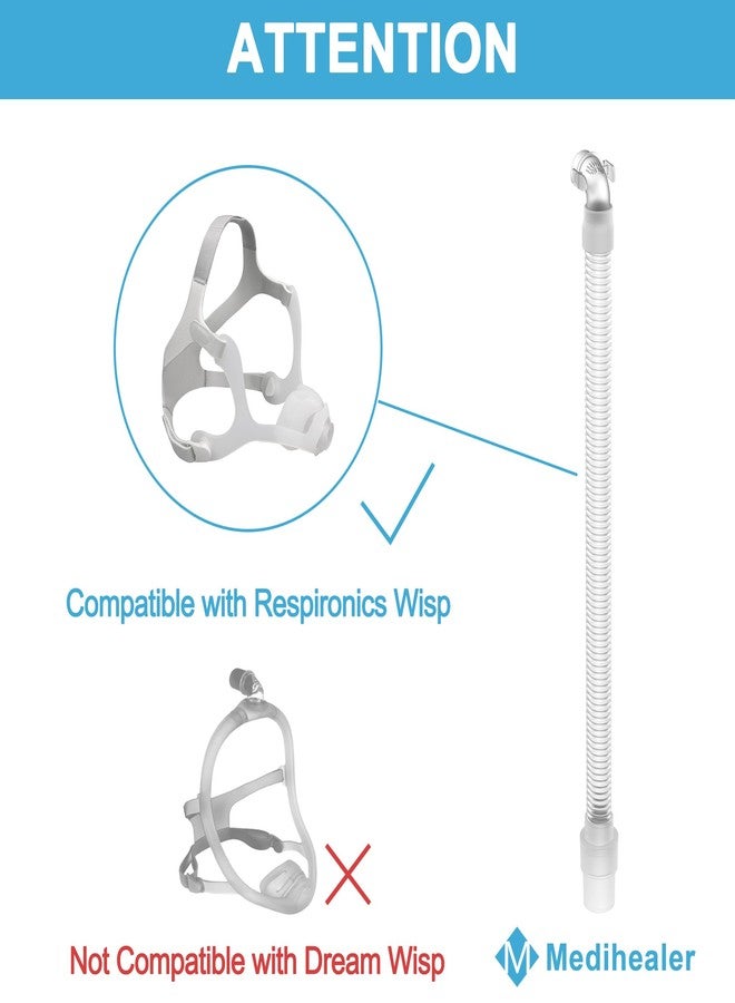 Medihealer 2 Packs Connecting Hose for Wisp, Quick-Release Elbow Swivel Tube Only Compatible with Wisp, Great-Value CPAP Supplies by Medihealer - Image 2